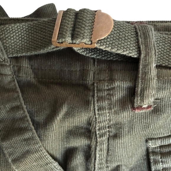 Sanctuary Corduroy Cargo Pants Green NWT - Picture 10 of 15